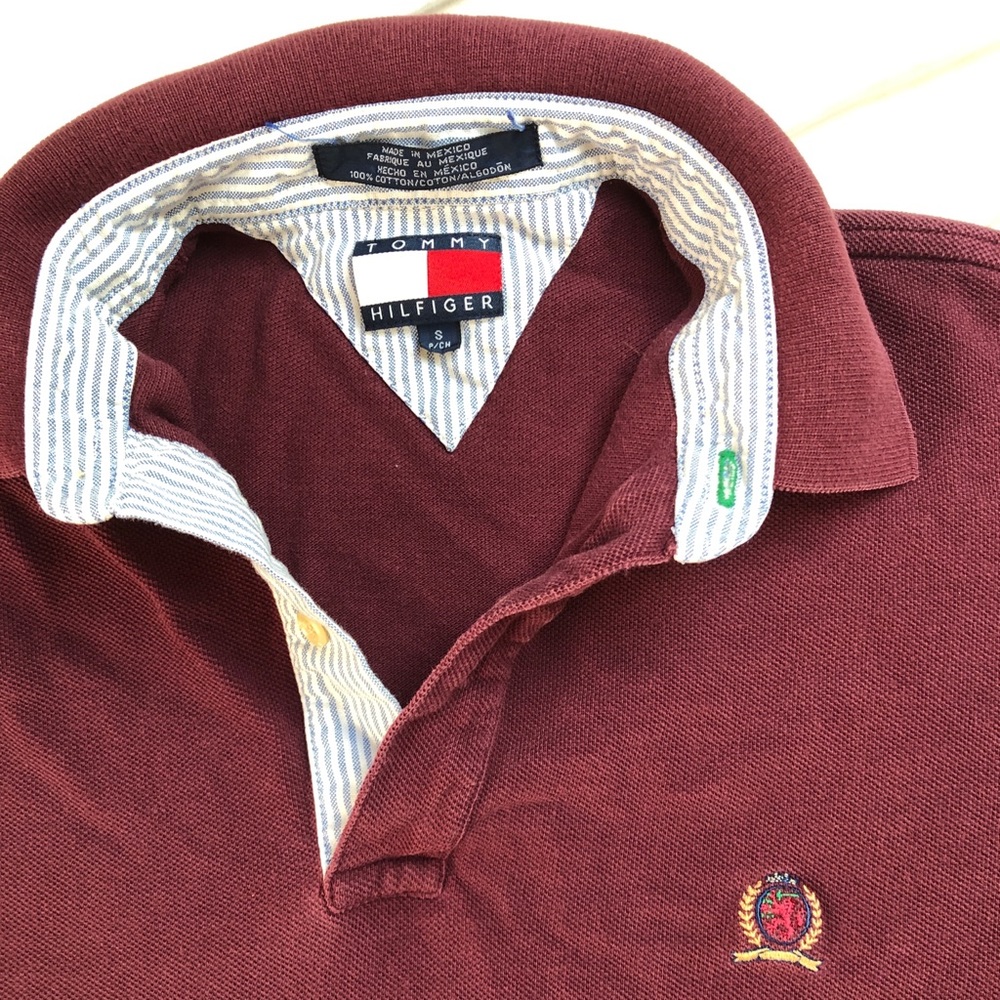 Vintage Tommy Hilfiger short sleeve collar small